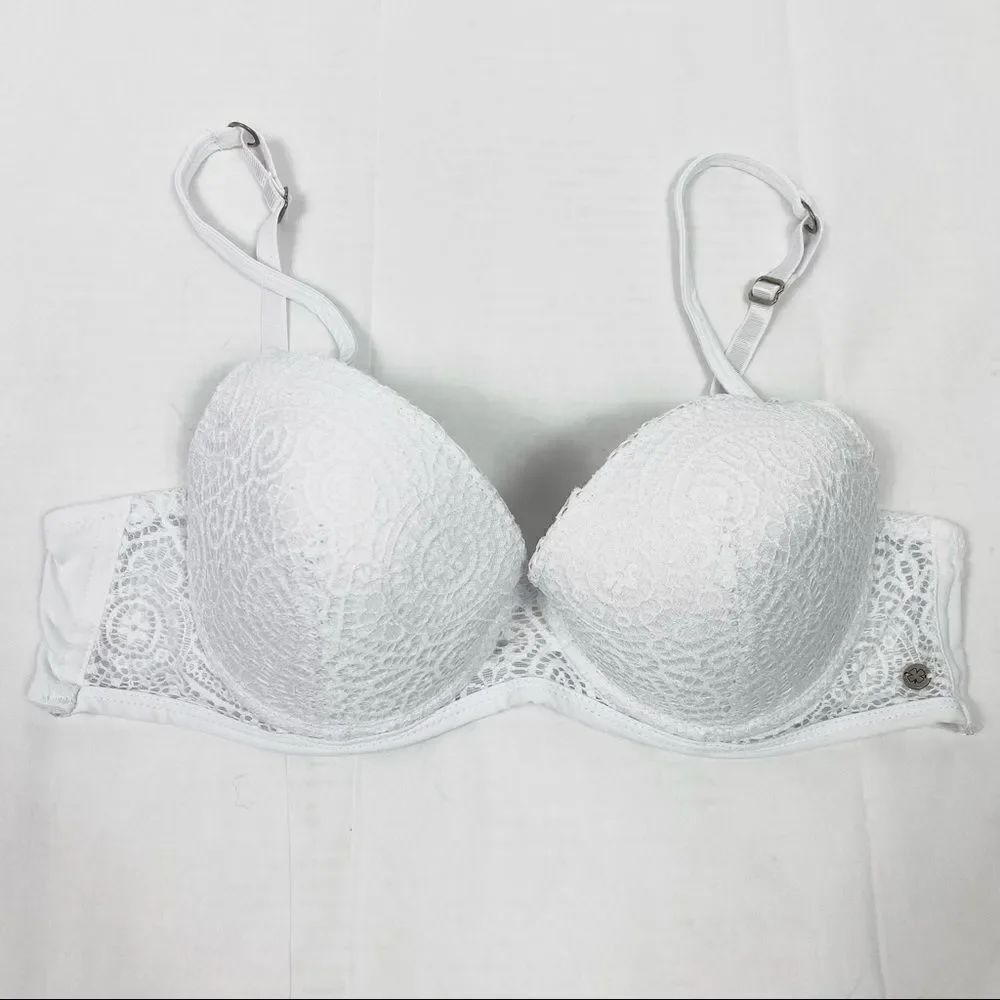 Lucky Brand White Lace Lightly Padded Bra